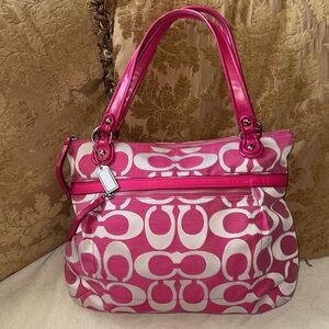 Stunner Y2K Hot Pink Oversized Coach Bag w Hangtag